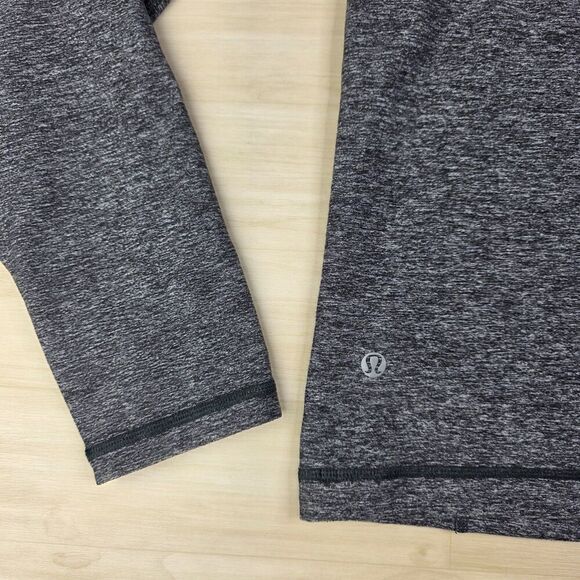 Lululemon 1/4 Zip Hoodie Pullover Running Gray Men's Size Small - Picture 7 of 7